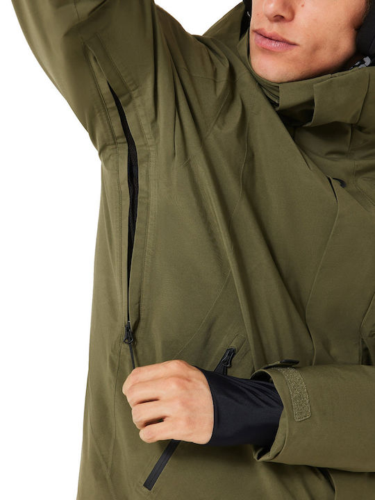 Oakley FOA406100-7CE Jachetă Gore-Tex Pentru Bărbați Pentru Ski & Snowboard Verde