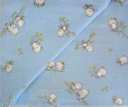Dimcol Бебешка Долна Калъфка Birds 14 небесно синьо 120x160см. Dimcol Бебешка Долна Калъфка Birds 14 небесно синьо 120x160см.