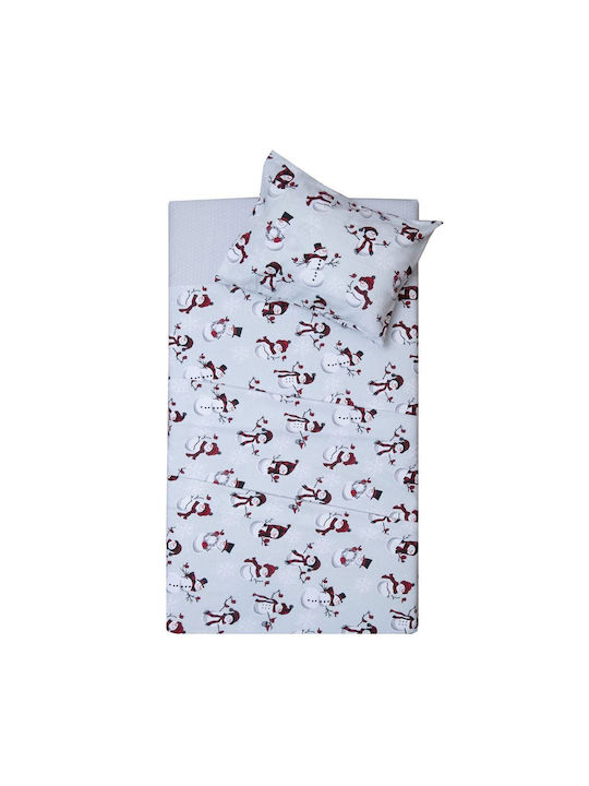 Viopros Baby Duvet Cover Set With Pillowcase Gray 120x160cm