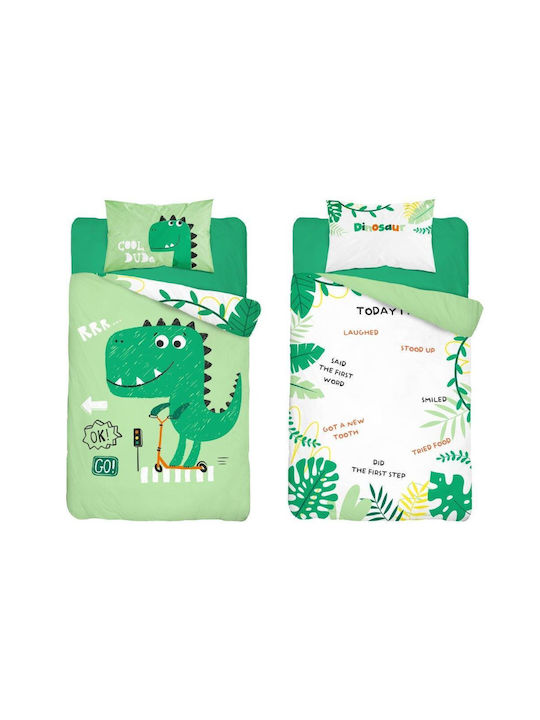 Detexpol Baby Duvet Cover Green 100x135cm