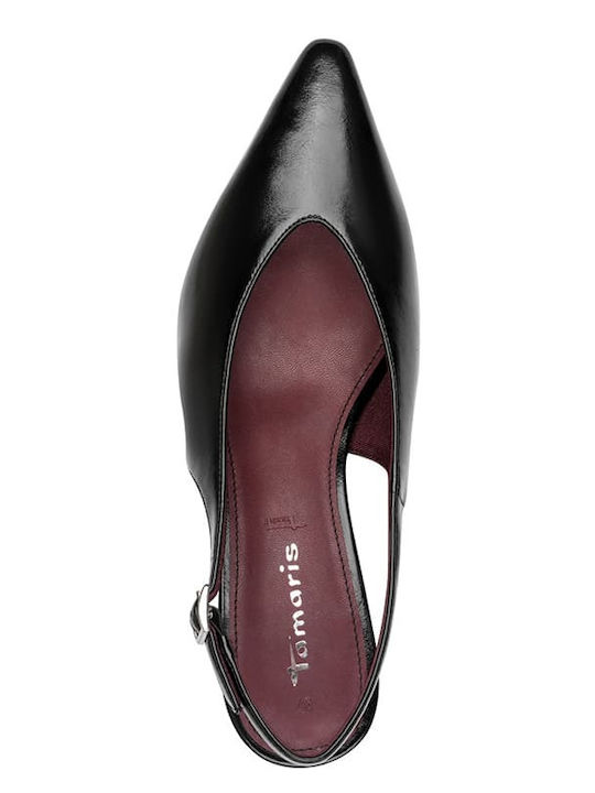 Muster Pumps aus Lackleder Schwarz