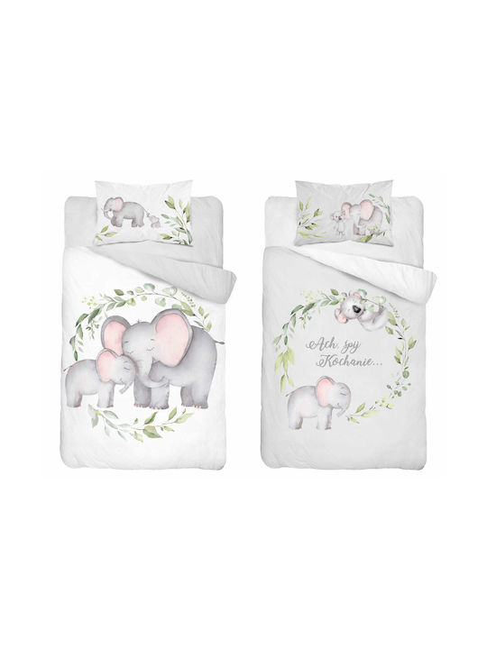 Detexpol Baby Duvet Cover Set With Pillowcase Gray 100x135cm
