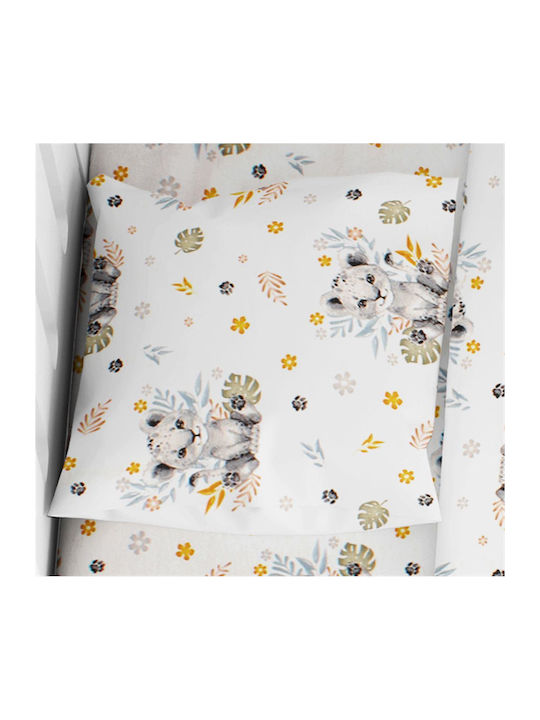 Dimcol Baby Cotton Pillowcase Gray 35x45cm