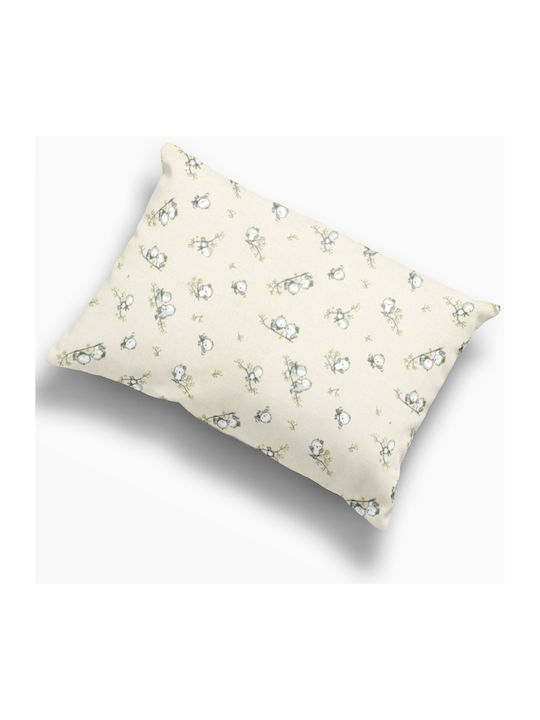 Dimcol Birds Baby Cotton Pillowcase Ecru 35x45cm