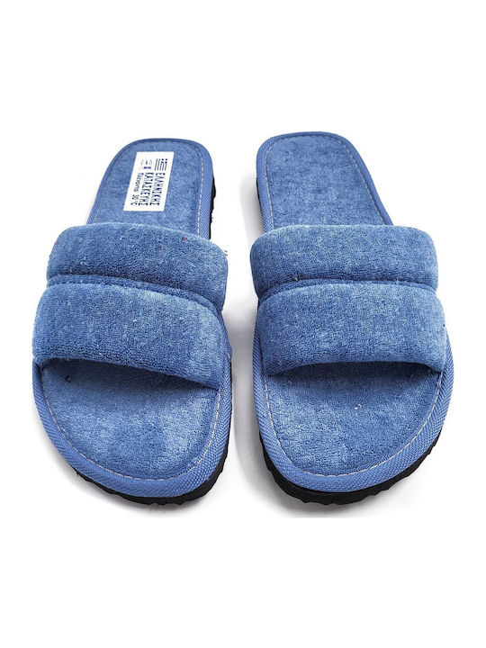 Terry Winter Women's Light Blue Slippers