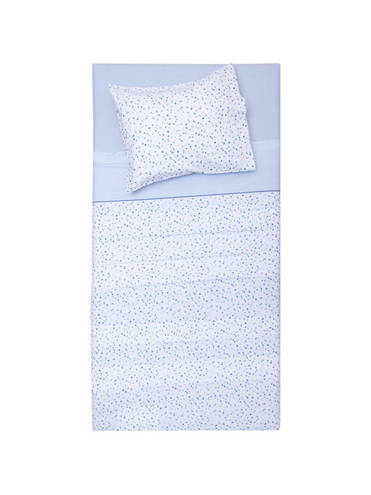 Viopros Cotton Baby Quilt Nina 120x160cm Ciel