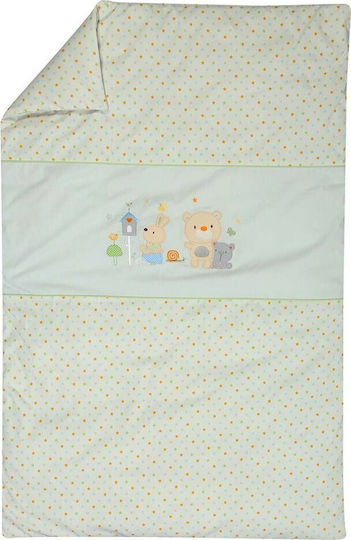 Nef-Nef Homeware Cute Buddies Бебешка кувертюра Памук Многоцветен 90x140см