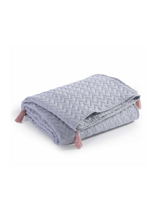 Nef-Nef Homeware Baby Quilt Flirt 110x150cm Gray 032696