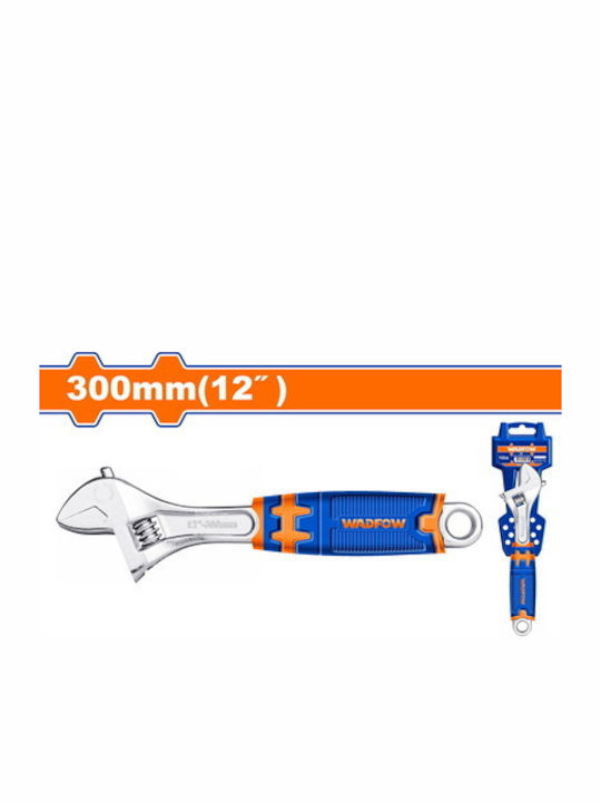 Wadfow French Wrench with Adjustable Opening 41mm and Anti-Slip Handle 300mm