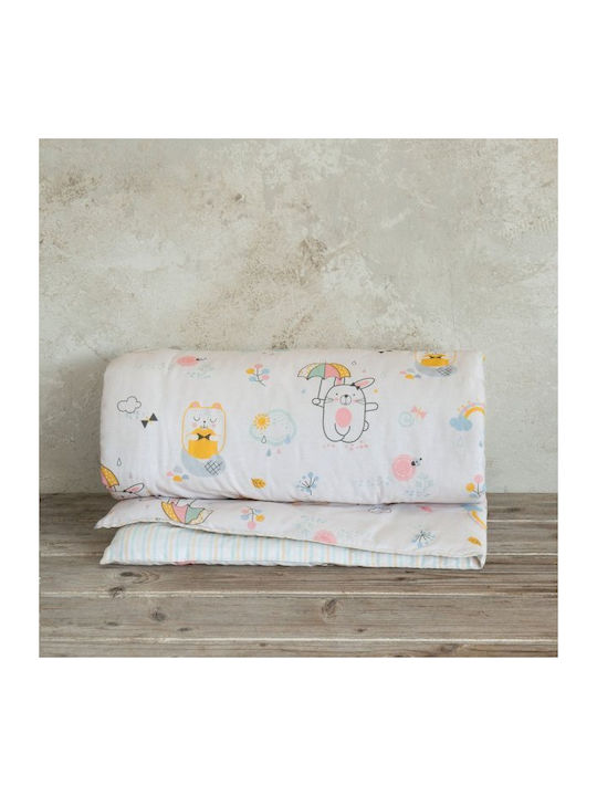Nima Cotton Baby Quilt 100x140cm Pink