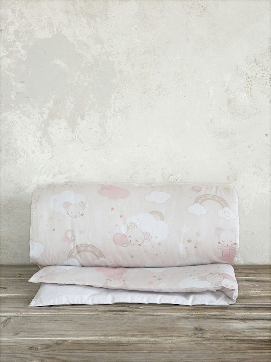 Nima Cotton Baby Quilt Dream 100x140cm Pink