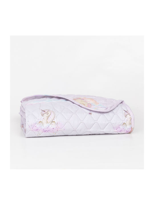 Borea Cloud Baby Quilt aus Polyester Flieder 110x140cm Borea Cloud Baby Quilt aus Polyester Flieder 110x140cm