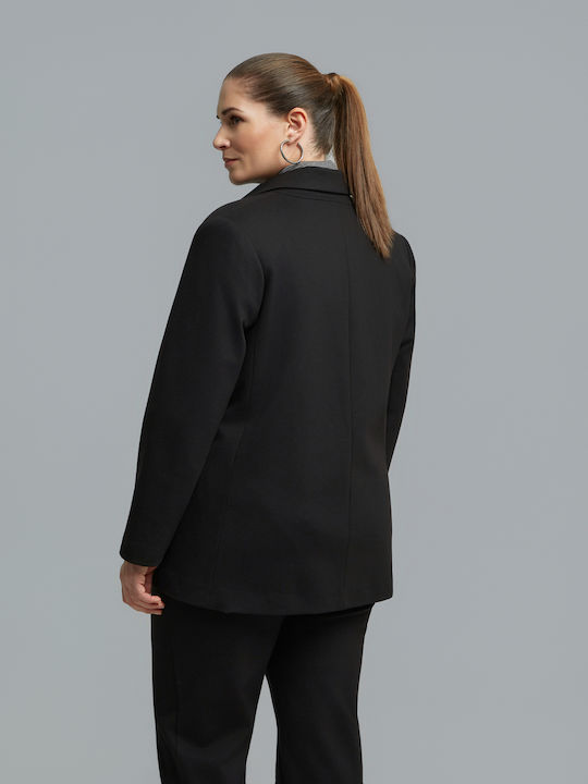 Mat Fashion Μακρύ Γυναικείο Σακάκι Tailored