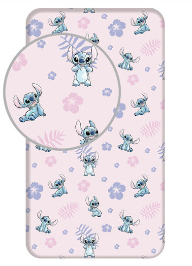 Disney Μονό με Λάστιχο Lilo And Stitch 90x200cm Disney Μονό με Λάστιχο Lilo And Stitch 90x200cm