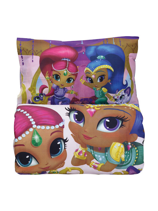 Das Home Σετ Σεντόνια Μονά Βαμβακερά Shimmer & Shine Φούξια 160x260cm 3τμχ