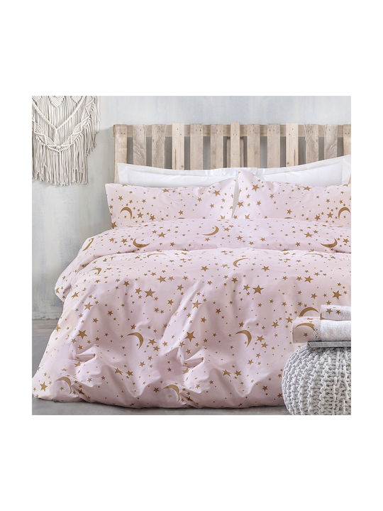 Rythmos Sheet Set Single Cotton Moonlight Diva Pink 160x260cm 3pcs