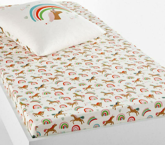 La Redoute Interieurs Single with Elastic Band Unicorn 90x190cm