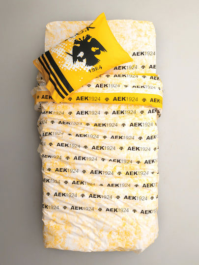 Palamaiki Kids Sheets Set Single AEK7-R Yellow 170x260cm Palamaiki Kids Sheets Set Single AEK7-R Yellow 170x260cm