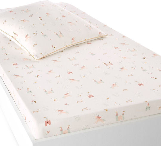 La Redoute Interieurs Μονό με Λάστιχο Μπεζ 90x190cm La Redoute Interieurs Μονό με Λάστιχο Μπεζ 90x190cm