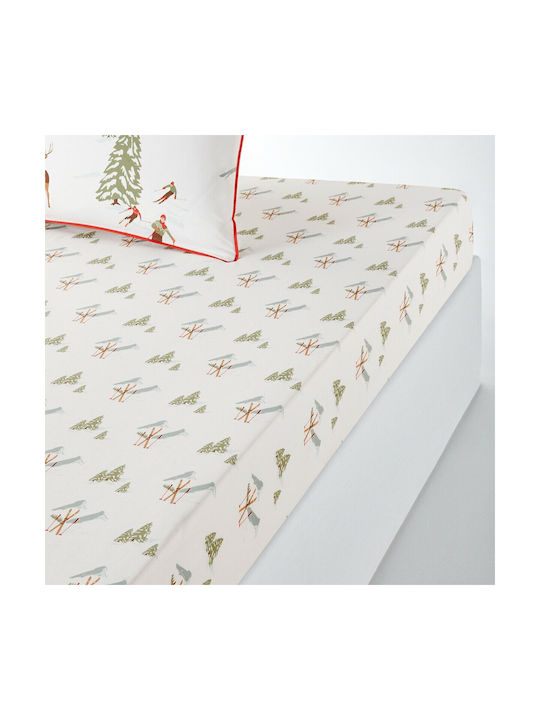 La Redoute Interieurs Single Cotton Fitted Sheet White 90x190cm
