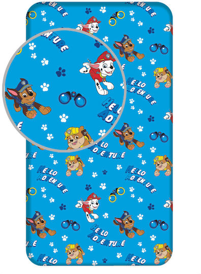 Paw Patrol Μονό με Λάστιχο 90x200cm Paw Patrol Μονό με Λάστιχο 90x200cm