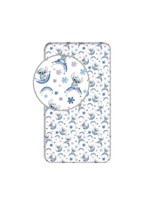 Disney Sheet Single with Elastic Band Cotton Stitch 90x200cm