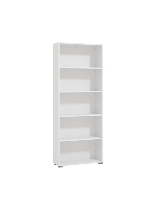 Floor Metal Bookcase White 70x25x177cm