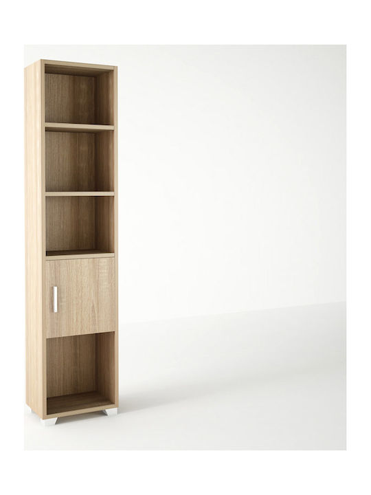 No 13 Βιβλιοθήκη Δαπέδου Ξύλινη Δρυς 40x30x180cm