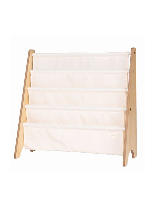 Bibliotecă pardoseală Lemn Cream 61cm