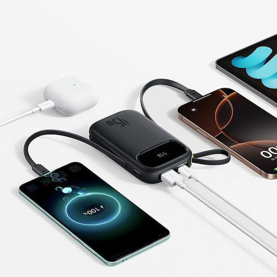 Baseus EnerFill FC31 Външна батерия 20000mAh 45W с USB-A порт и USB-C порт Черен