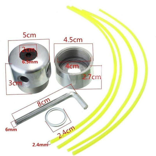 Nylon Straw Head Manual Head with Retaining Screw Universal