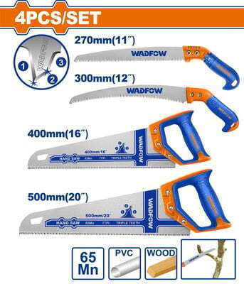 Wadfow Set Pruning Saws & Wood Saws 4pcs Whwph04
