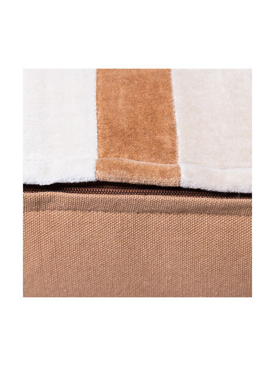 HK Living Velvet Brown Sofa Cushion 30x50cm
