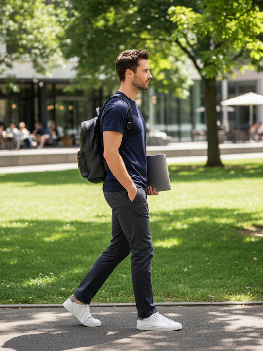 B&C T-Shirt Εργασίας Navy Μπλε
