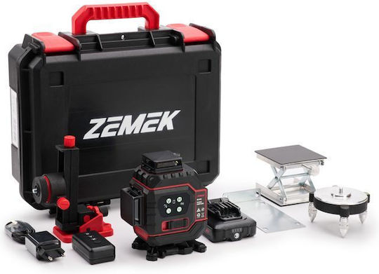 Zemek ZK-G51 Αυτορυθμιζόμενο Γραμμικό Αλφάδι Laser Πράσινης Δέσμης 12V με Εύρος Εργασίας 30m