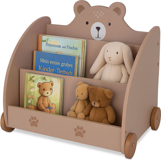 Bibliotecă de Pardoseală din Lemn Maro 60x40x58cm Bibliotecă de Pardoseală din Lemn Maro 60x40x58cm