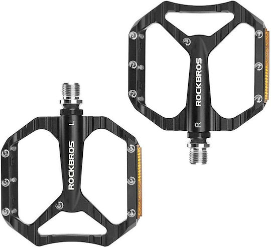 Rockbros Bicycle Pedals Flat Black