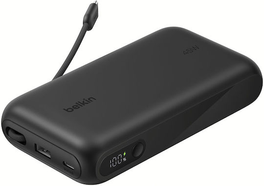 Belkin UltraCharge Power Bank 20000mAh 45W mit USB-A Ausgangsanschlüsse und USB-C Ausgangsanschlüsse Schwarz