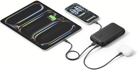 Belkin UltraCharge Power Bank 20000mAh 45W mit USB-A Ausgangsanschlüsse und USB-C Ausgangsanschlüsse Schwarz