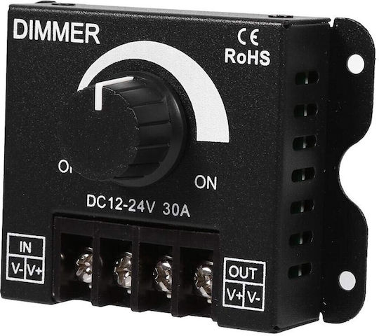 VenCore Wall Mounted Dimmer Switch with Frame LED Strip Rotary 360W