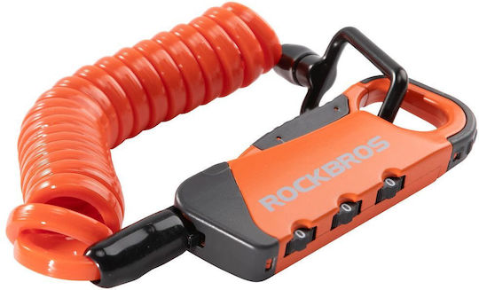 Rockbros Fahrradschloss Zusammenklappbar mit Kombination / mit Schlüssel Orange