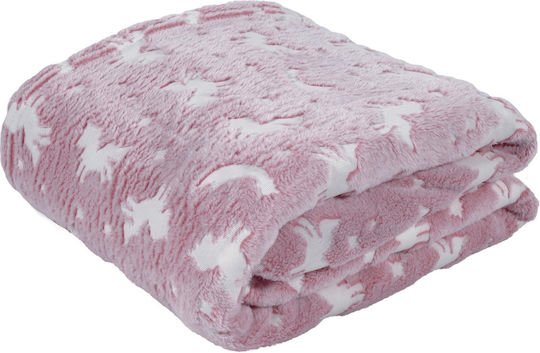 Das Home Pătură Fleece Roz 160x220cm Das Home Pătură Fleece Roz 160x220cm
