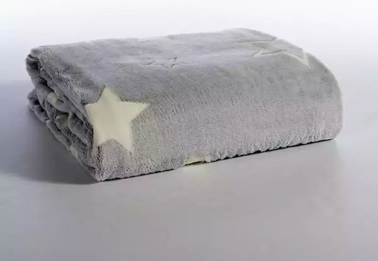 Nef-Nef Homeware Blanket Fleece Starlight Glowing Grey 160x220cm