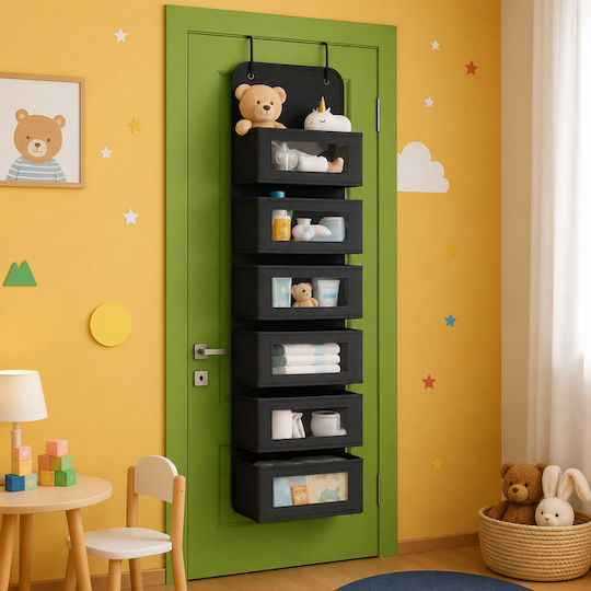 Alas Home Текстилна Висяща Рафт за Чорапи и Бельо в Сив Цвят Alas Home Текстилна Висяща Рафт за Чорапи и Бельо в Сив Цвят