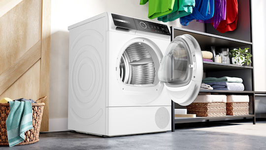 Bosch Serie 8 Στεγνωτήριο 9kg με Αντλία Θερμότητας