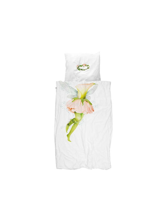 Snurk Fairy Husă de pilotă pentru copii Single Verde 160x220cm