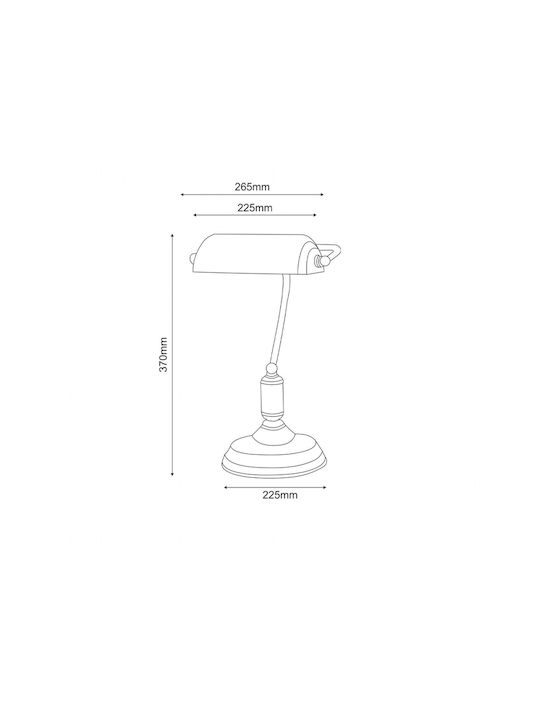 VenCore Office Lamp for Socket E27 in Green Color