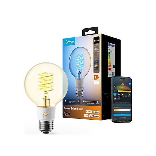 Govee Smart LED Bulb for E27 Socket and G80 Shape RGBW 500lm