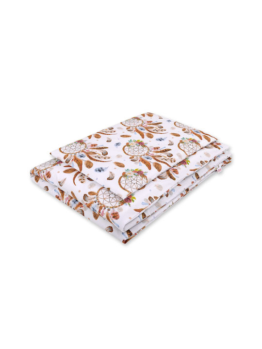 Bobono Kids Duvet Cover Single Cotton White 100x135cm