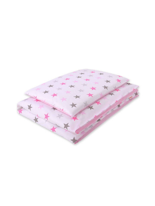 Bobono Παιδική Παπλωματοθήκη Gray, Pink 90x120εκ.